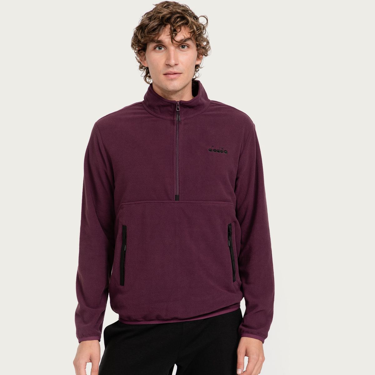 DIADORA - Polerón Deportivo Half Zip Hombre