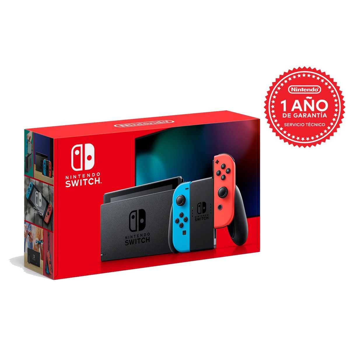 NINTENDO - Consola Nintendo Switch Neón Batería Extendida