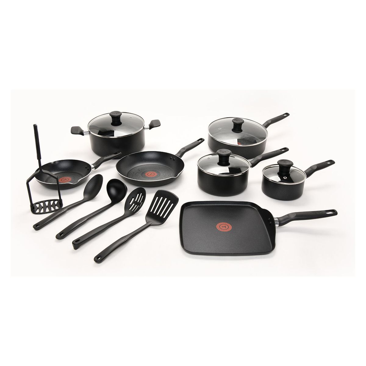 TEFAL - Juego de Ollas 16 Piezas Antiadherente Essential