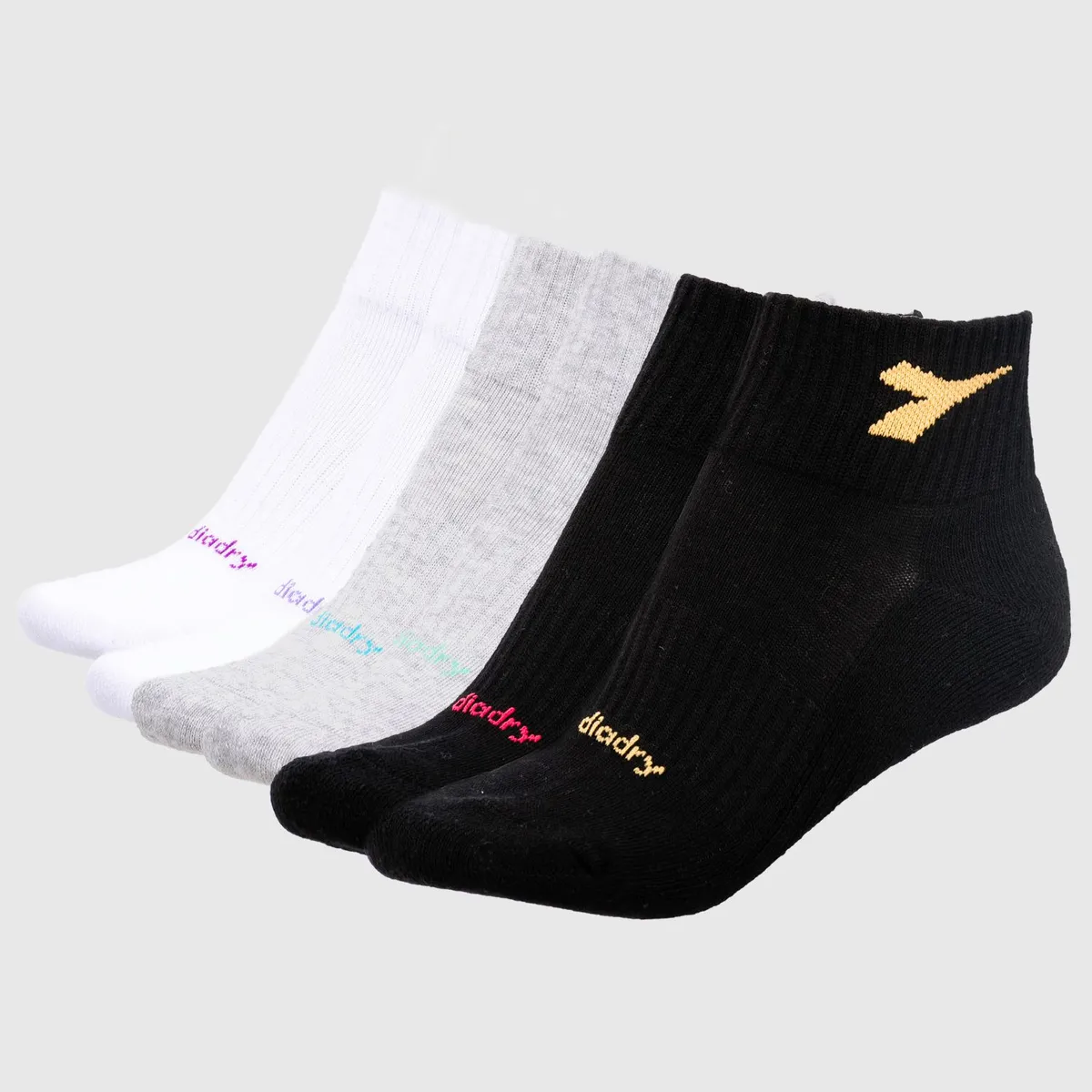 DIADORA - Pack X6 Medias Quarter Deportivas Unisex Diadora