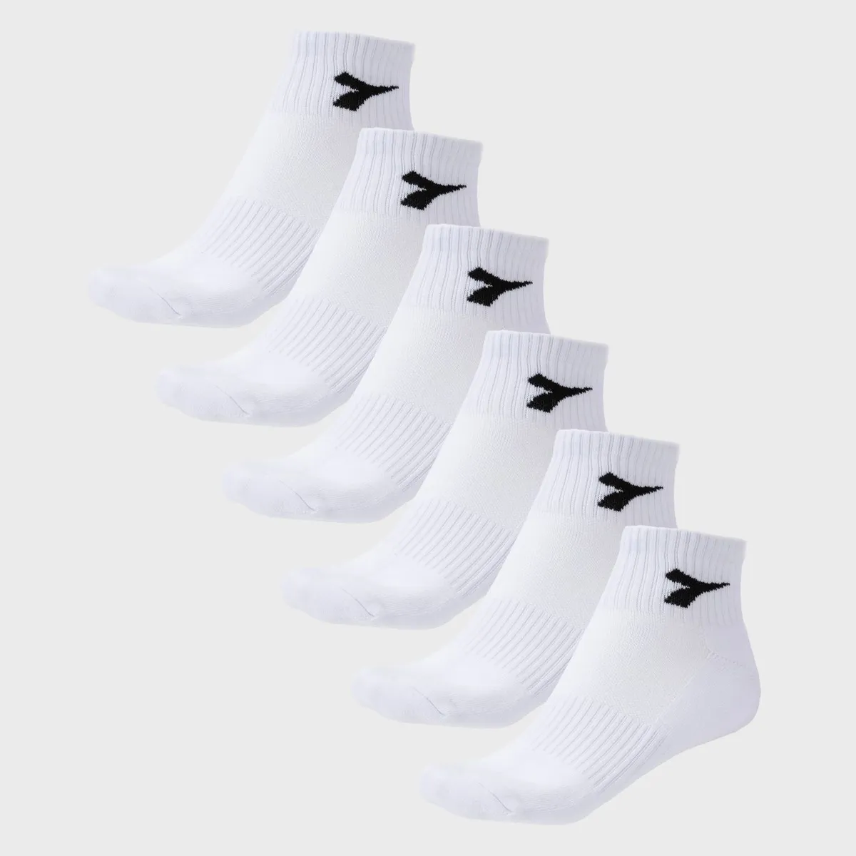 DIADORA - Medias Quarter Deportivas Pack X6 Unisex Diadora