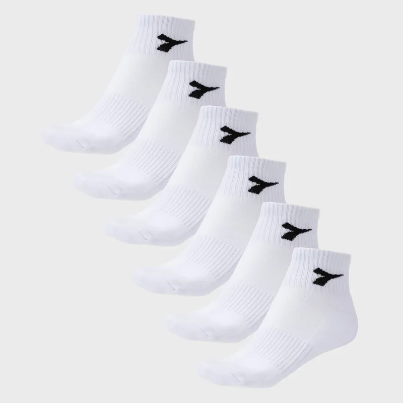 DIADORA - Medias Quarter Deportivas Pack X6 Unisex Diadora