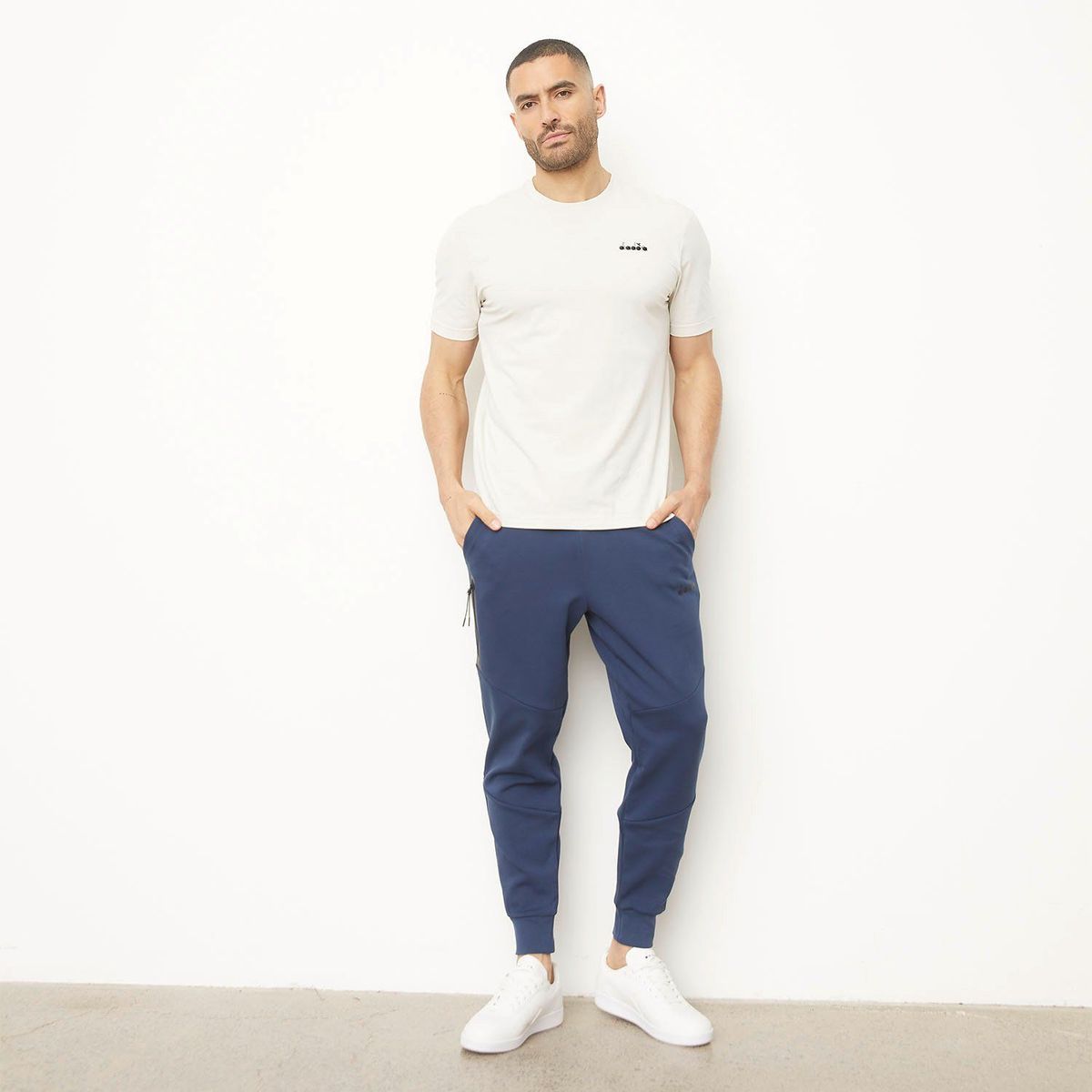 DIADORA - Pantalón de Buzo Jogger Algodón Deportivo Hombre Diadora