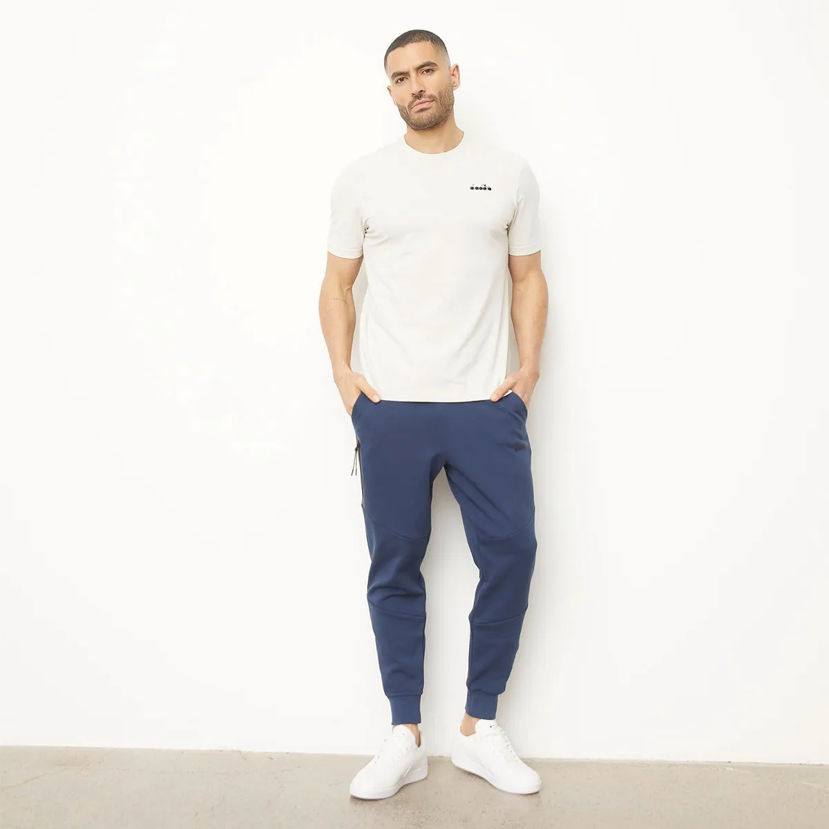 DIADORA - Pantalón de Buzo Jogger Algodón Deportivo Hombre Diadora