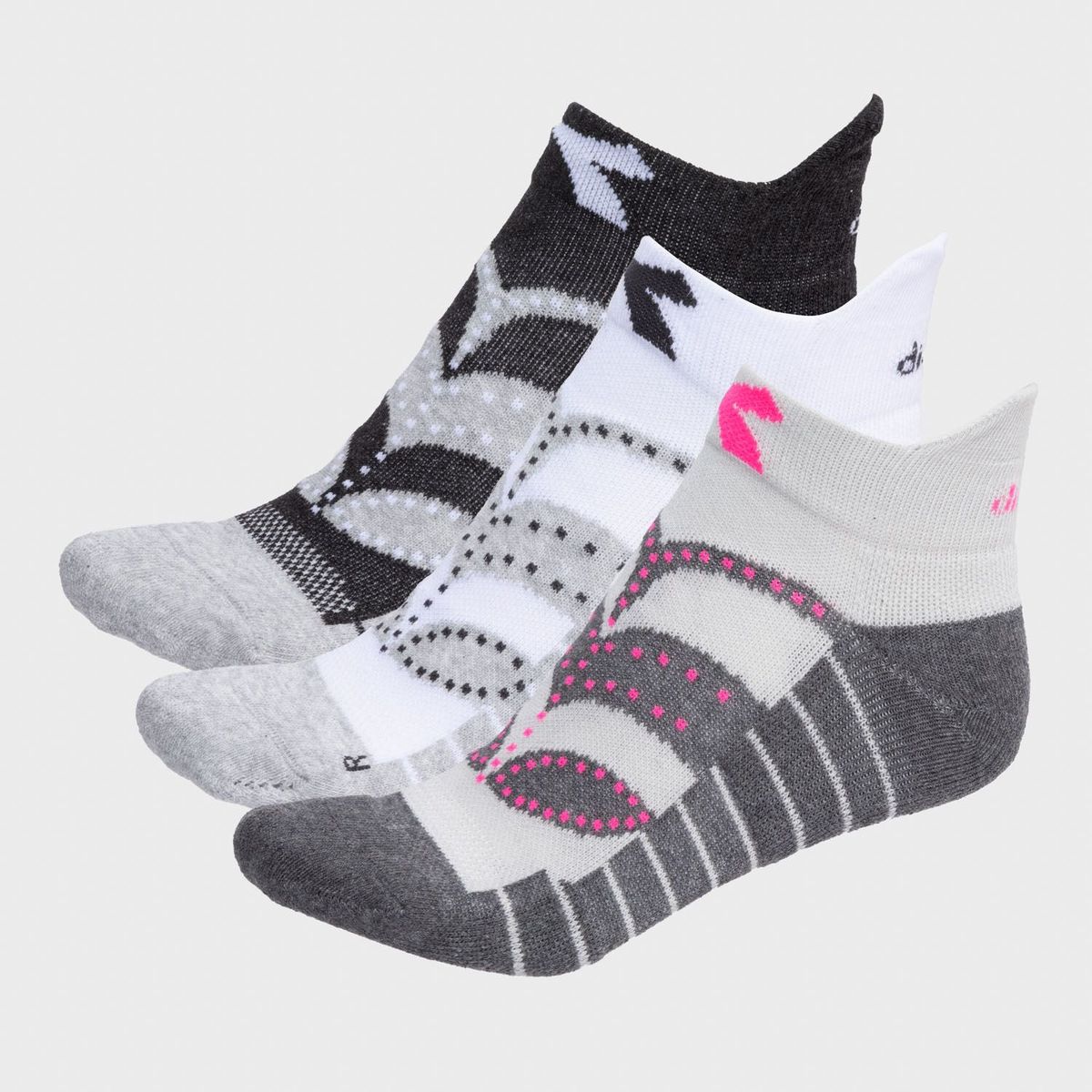 DIADORA - Pack X3 Medias Tobilleras Mujer Deportivas Unisex Diadora