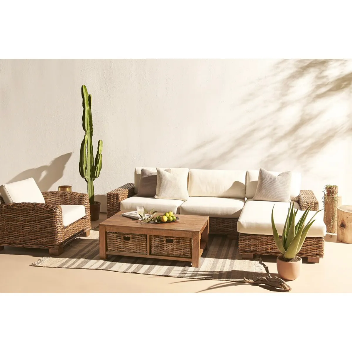 BASEMENT HOME - Seccional De Terraza Kretes 4 Cuerpos Derecho