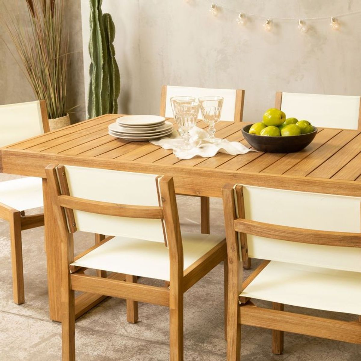 BASEMENT HOME - Mesa De Comedor De Terraza Laguna (6 Puestos)