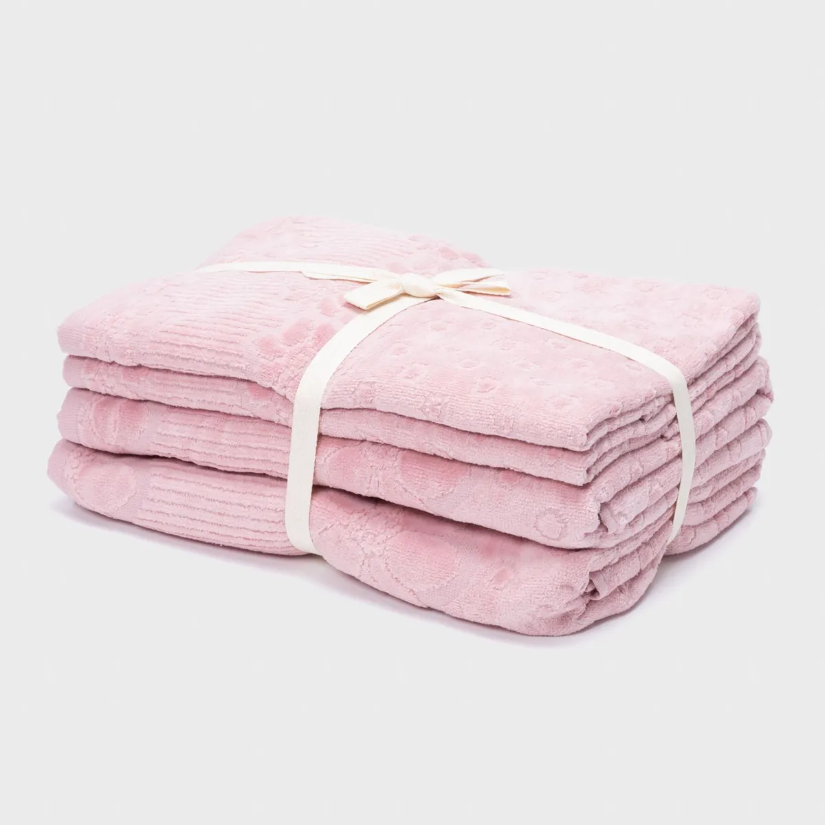 ROBERTA ALLEN - Set x4 Toallas Mano/Baño Lollipop 430gr