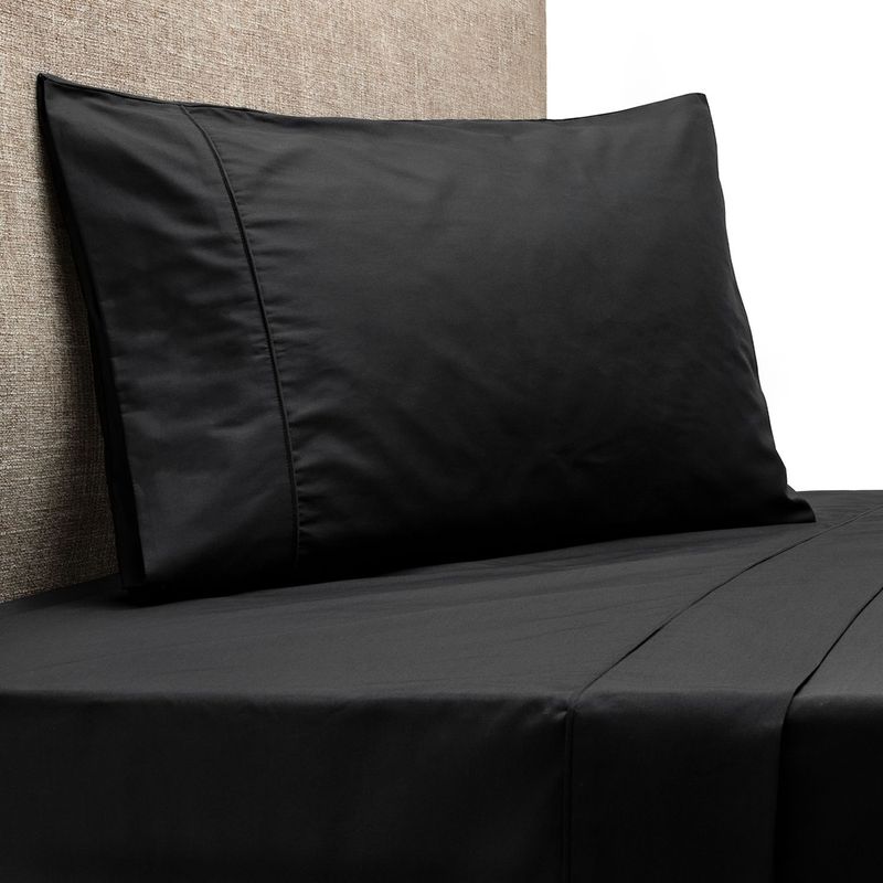 BASEMENT HOME - Juego de Sábanas Lisas 100% Algodón 200 Hilos