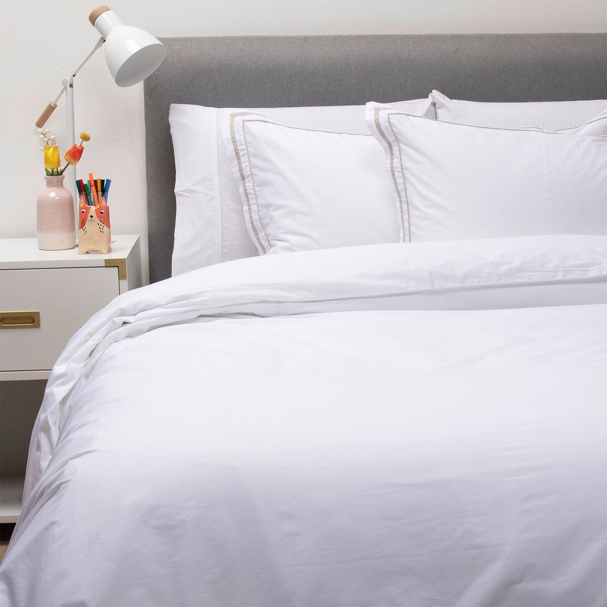 BASEMENT HOME - Funda Plumón 100% Algodón 200 Hilos New Hotel