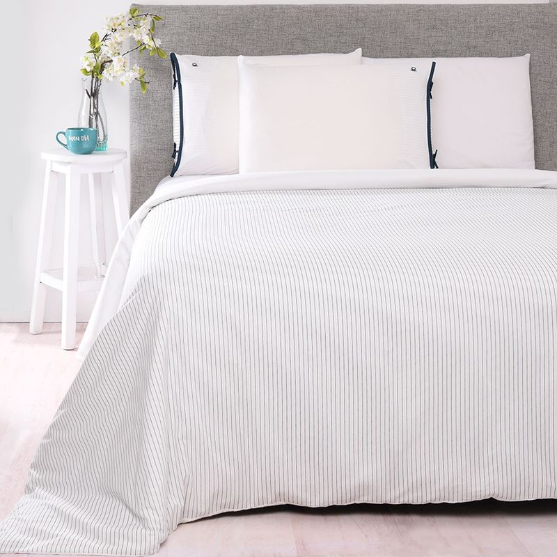 BENETTON - Funda Plumón Lisa Bianca 100% Algodón