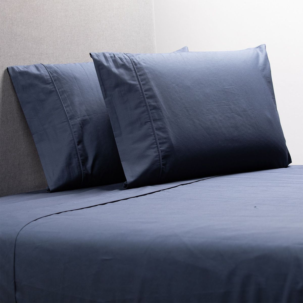 BASEMENT HOME - Juego de Sábanas Lisas 100% Algodón 200 Hilos