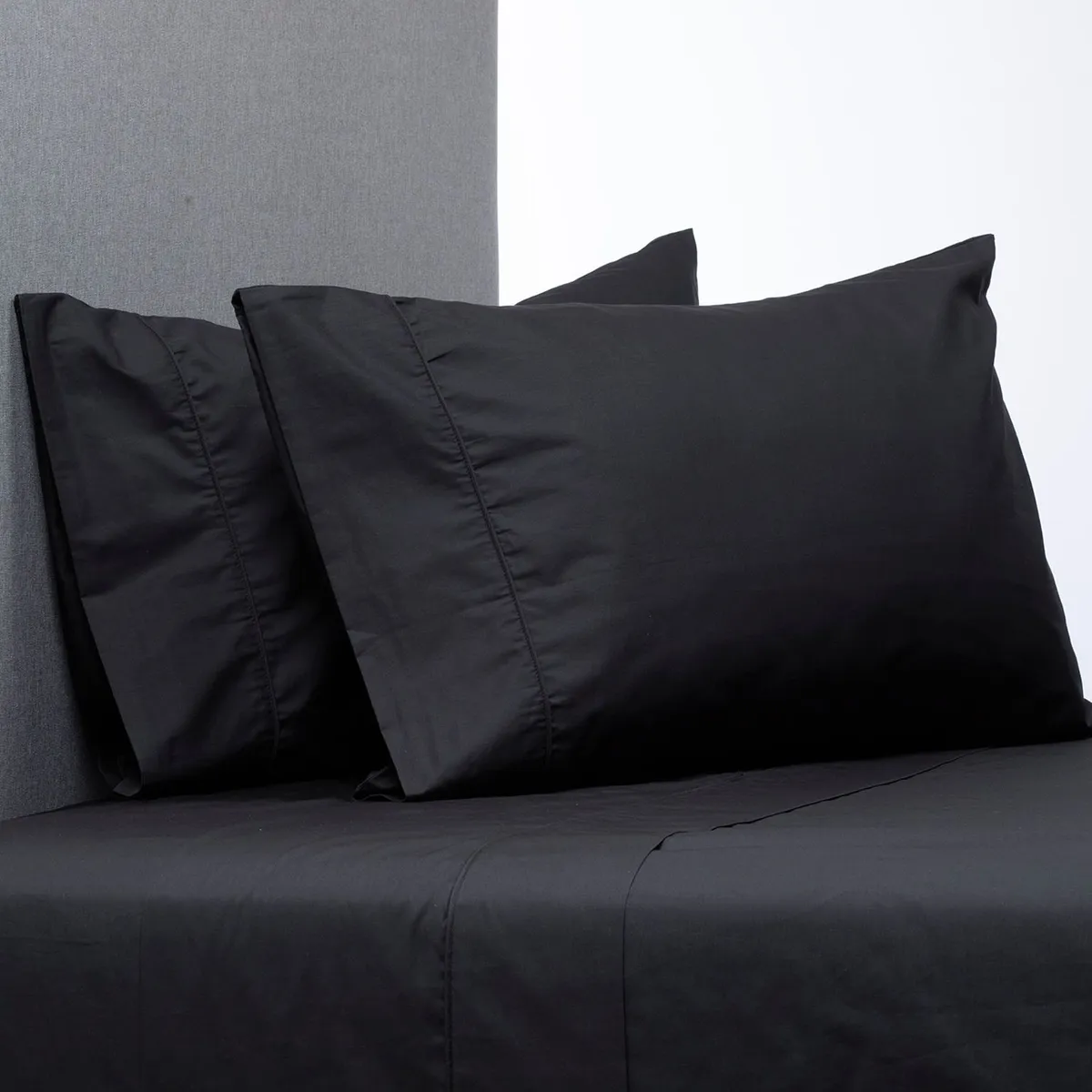 BASEMENT HOME - Juego de Sábanas Lisas 100% Algodón 200 Hilos