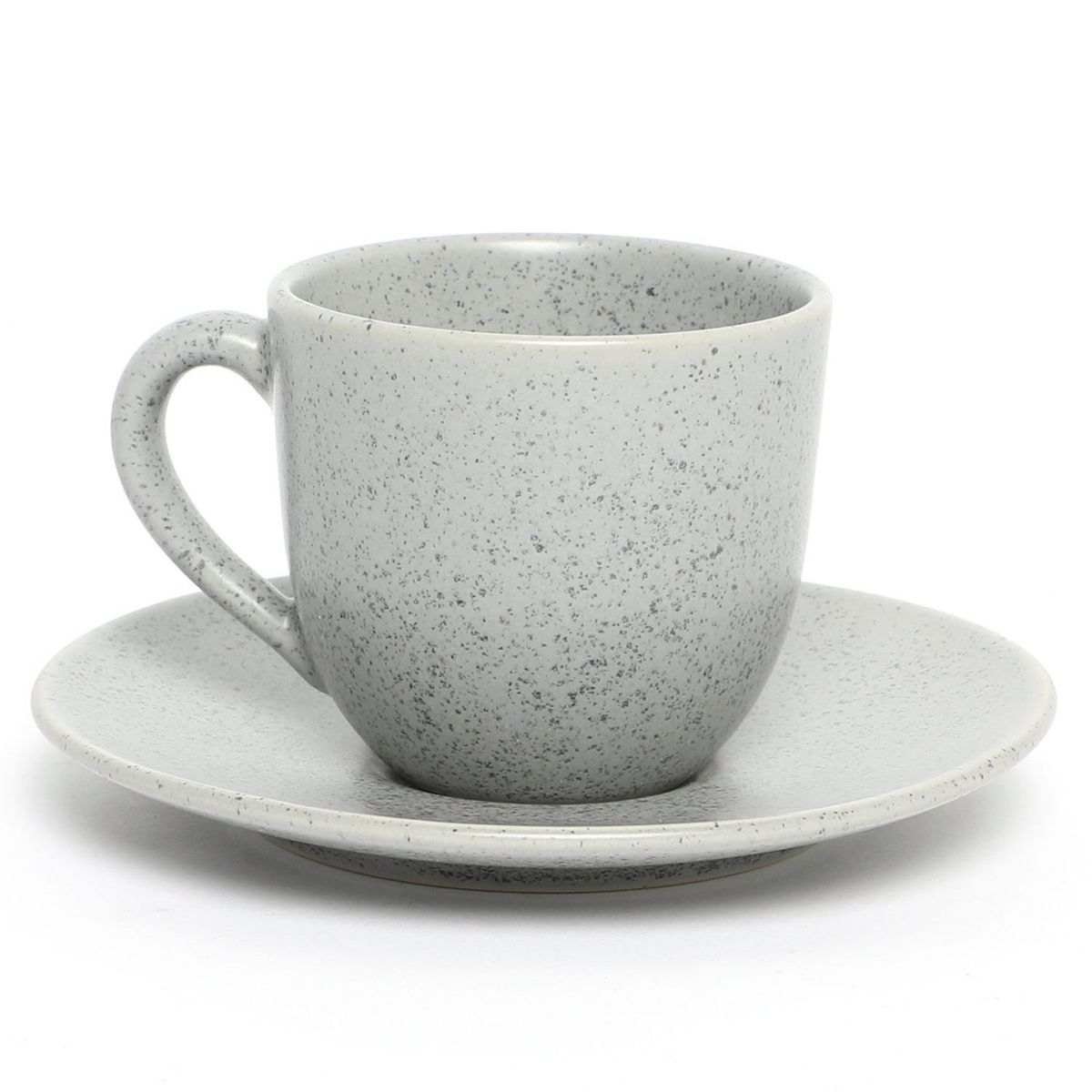 BASEMENT HOME - Taza de Café con Plato Cerámica Gres