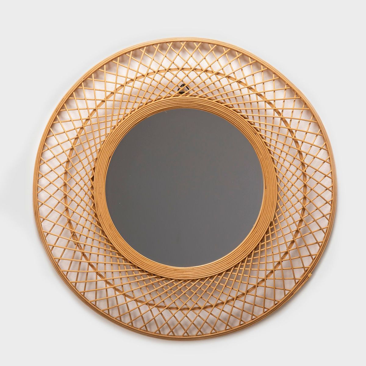 BASEMENT HOME - Espejo Pared Bambú 70x70 cm