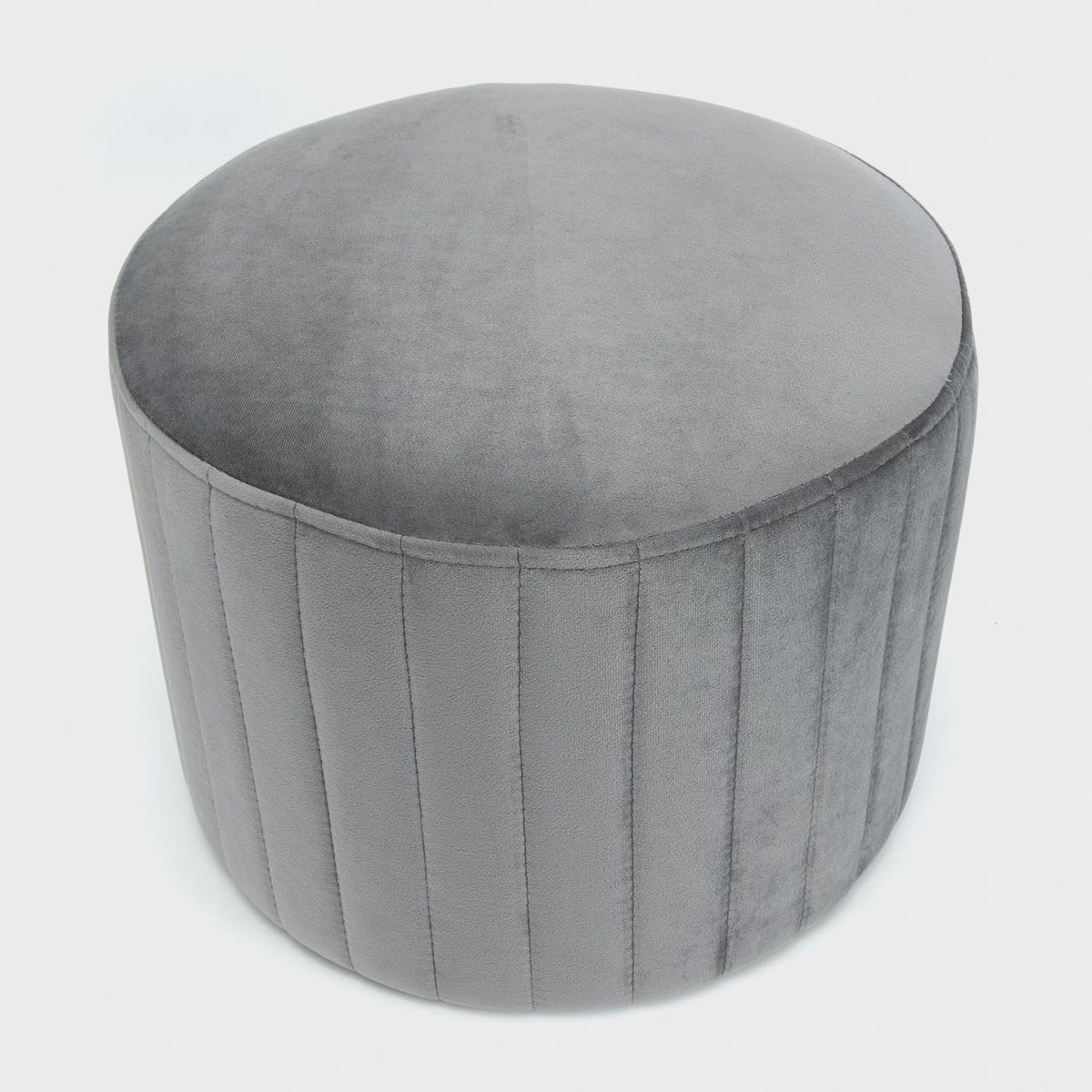 MICA - Puff Tela Gris 30 cm