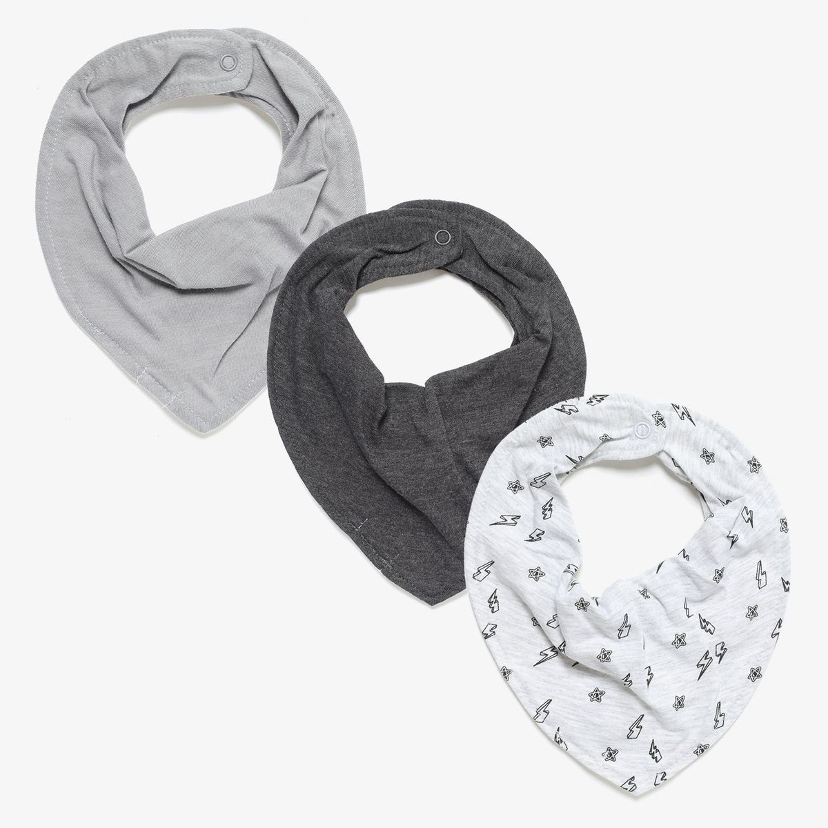 YAMP - Babero Bandana Pack X3 Algodón Bebé Unisex