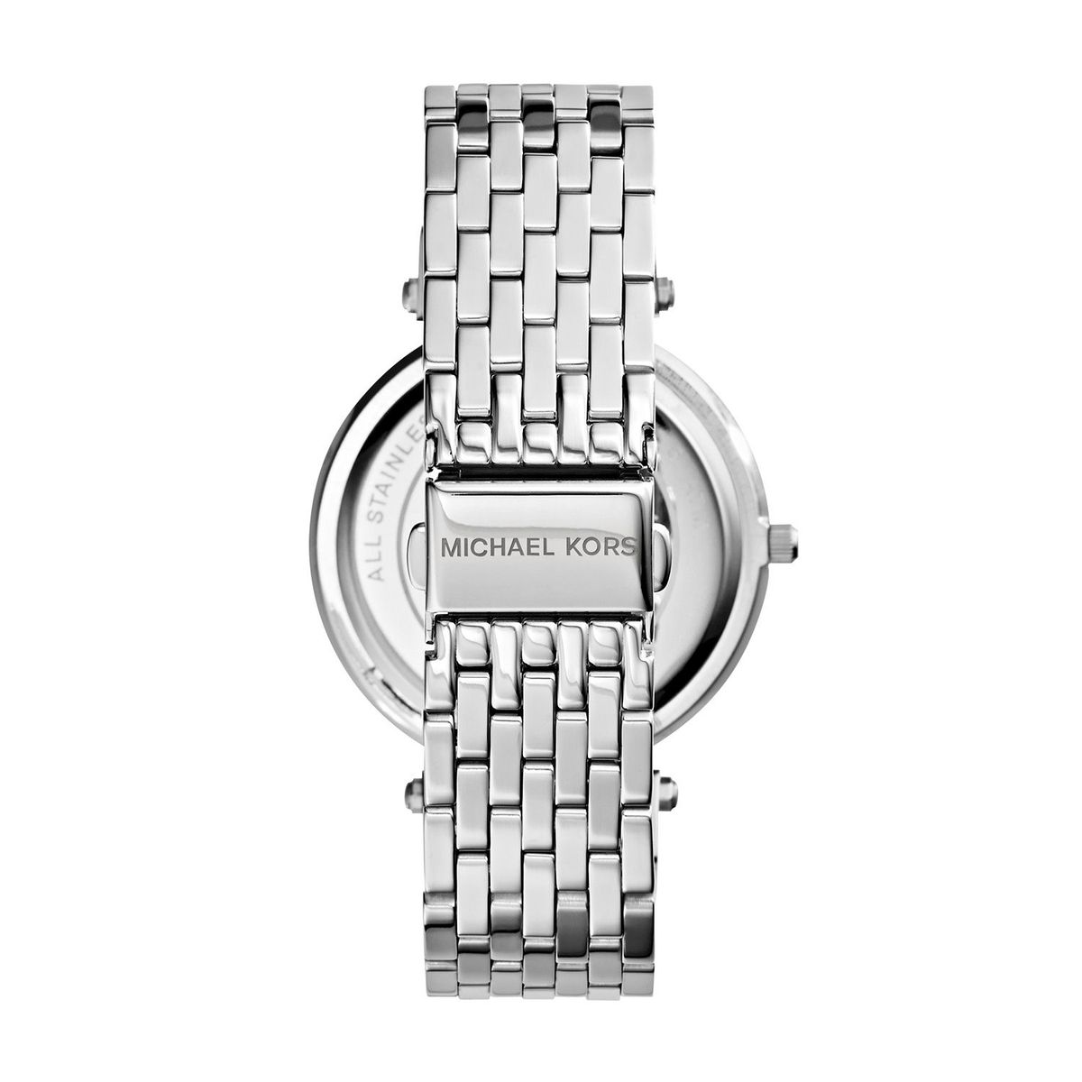 MICHAEL KORS - Reloj análogo MKors Mujer, MK3190, Correa Acero inoxidable Plateado, Dial Plateado