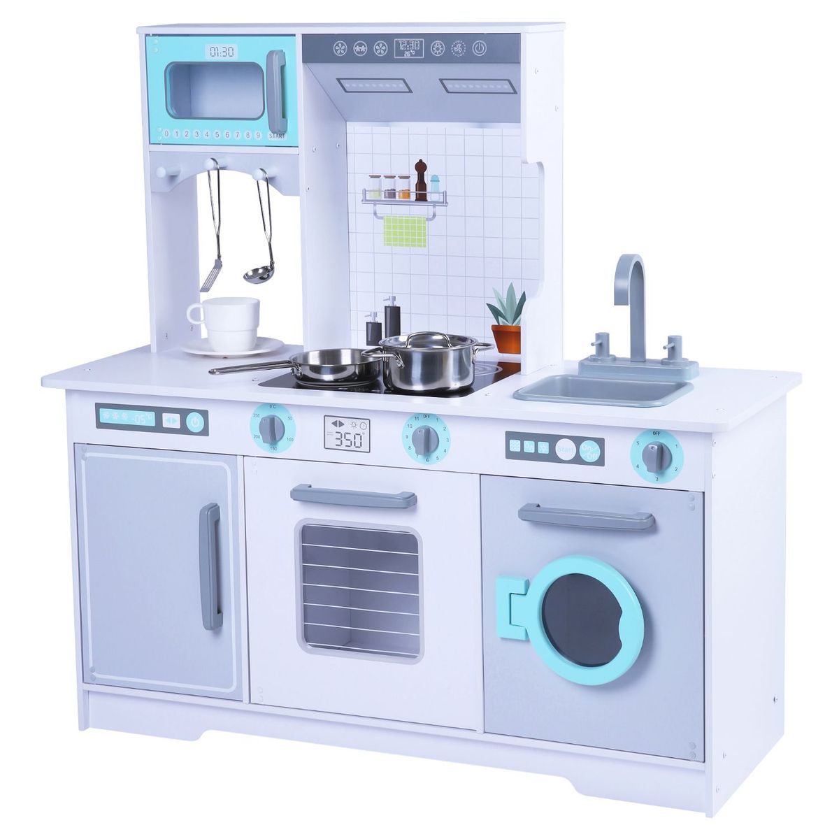 EDUFUN - Juguete Cocina Niños De Madera Grande Edufun