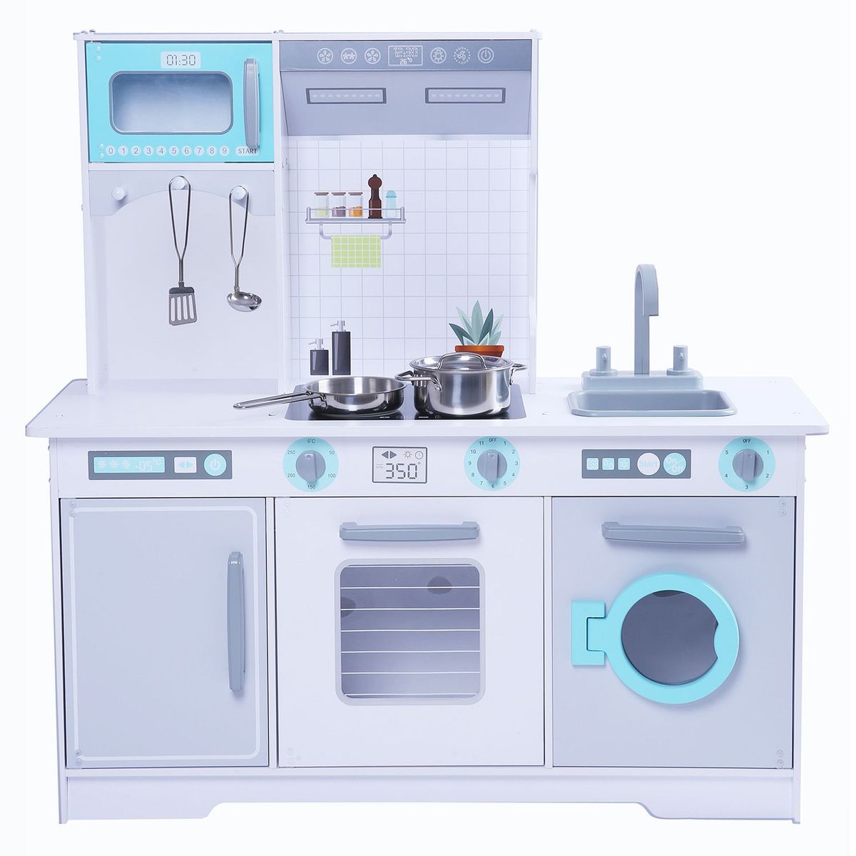 EDUFUN - Juguete Cocina Niños De Madera Grande Edufun