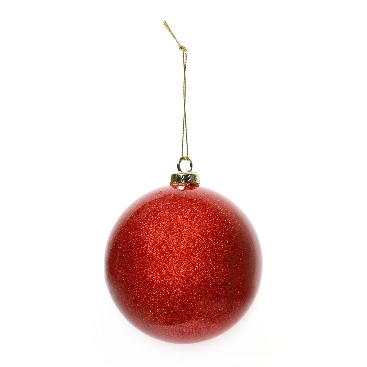 MICA - Bola Roja Glitter 10Cm