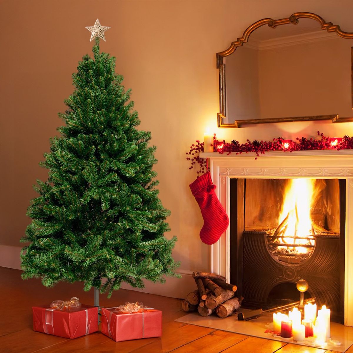 MICA - Árbol de Navidad Scandia 1.85m 815 Ramas