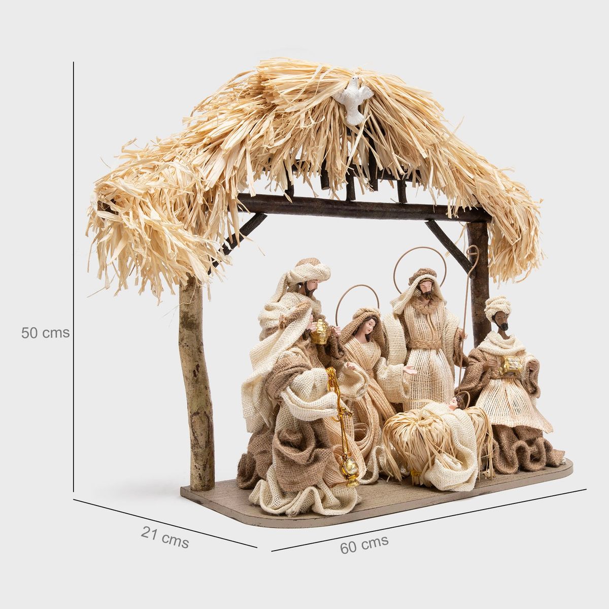 MICA - Pesebre Establo x6 60x21x50cm