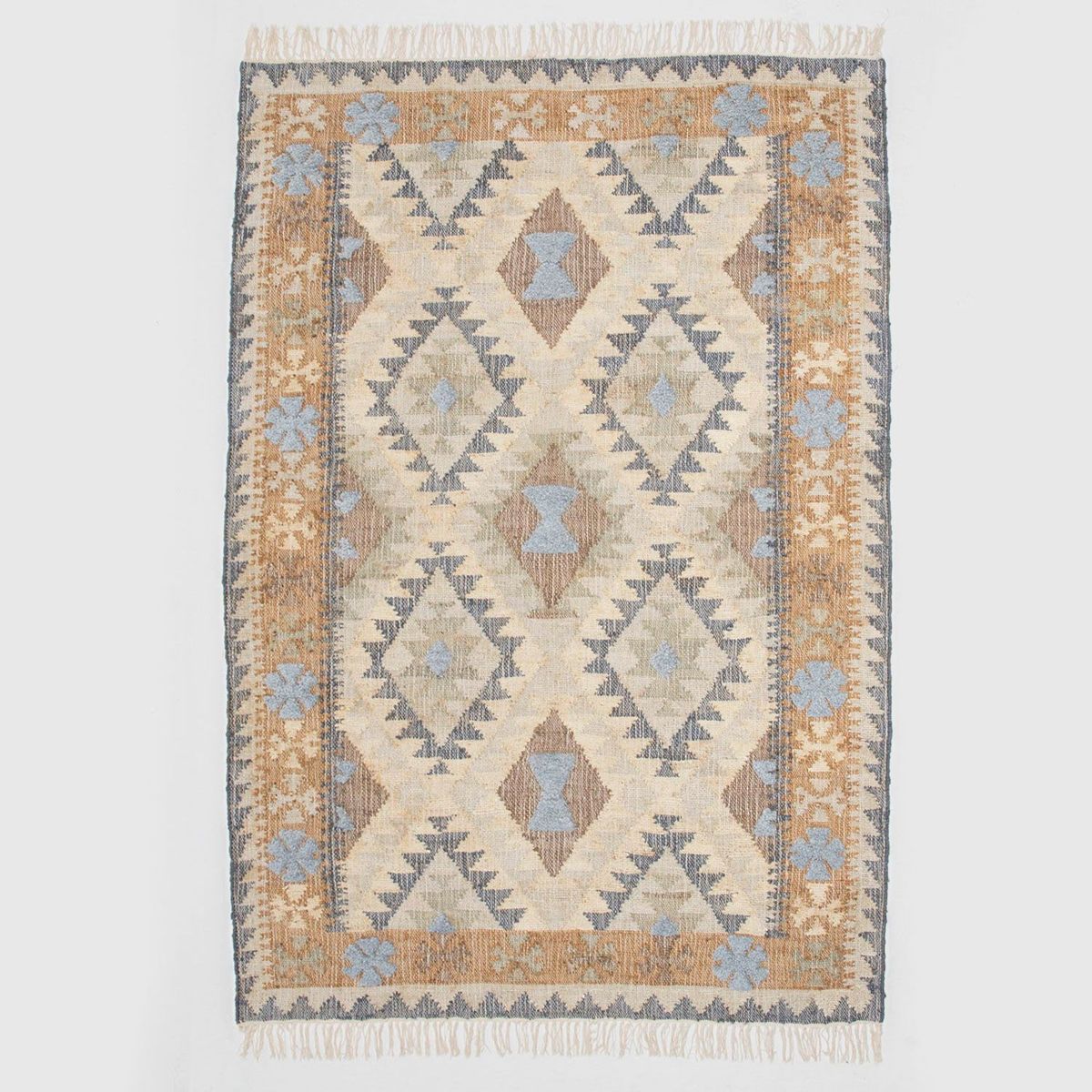 BASEMENT HOME - Alfombra de Kelim Bettino Natural Slate