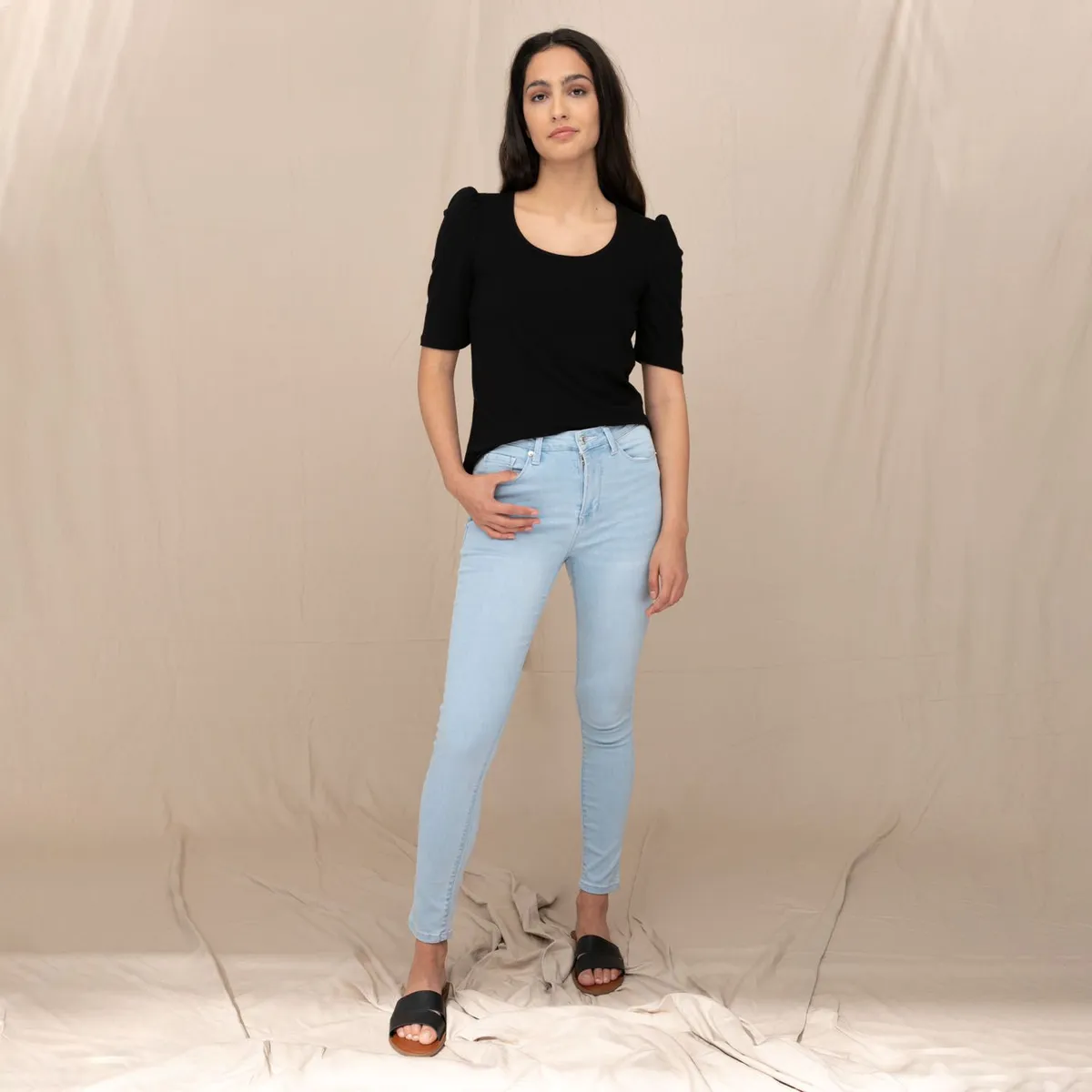 UNIVERSITY CLUB - Jean Skinny Tiro Alto Mujer University Club