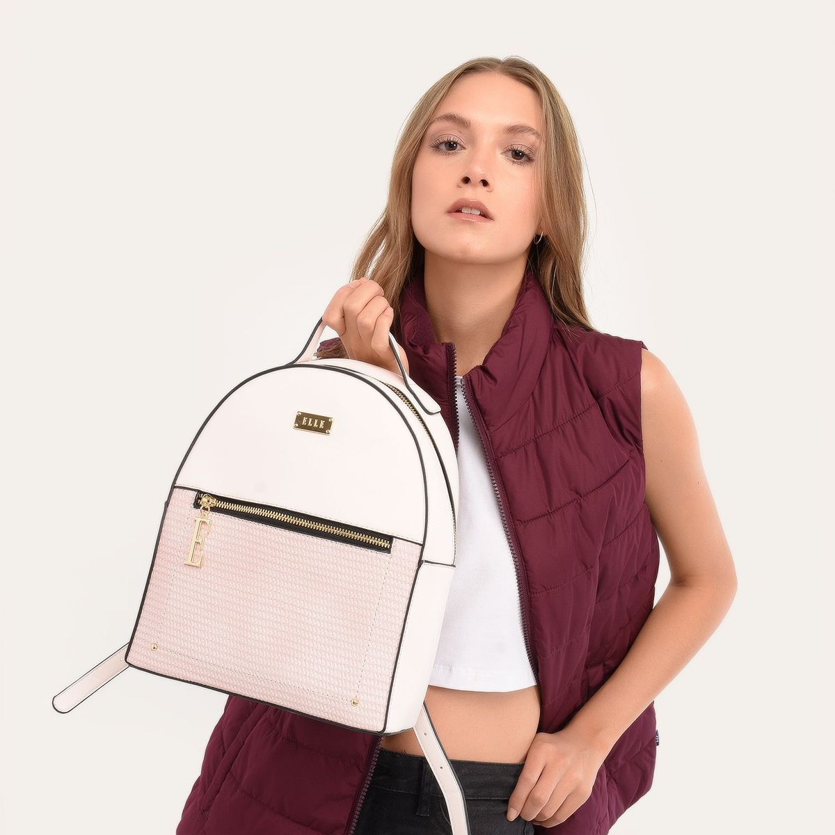 ELLE - Mochila Trama Elle Mujer