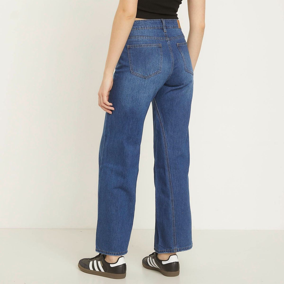 SYBILLA - Jean Wide Leg Tiro Medio Mujer Sybilla