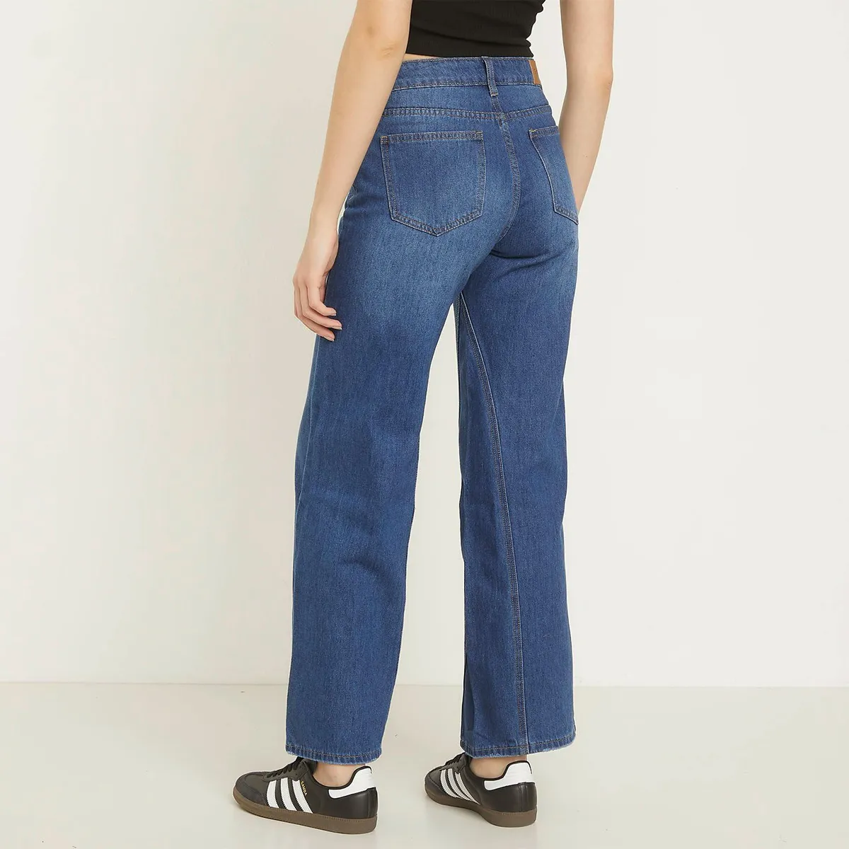 SYBILLA - Jean Wide Leg Tiro Medio Mujer Sybilla