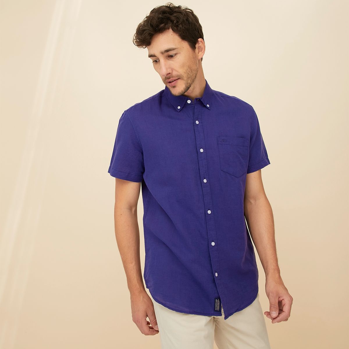 UNIVERSITY CLUB - Camisa Manga Corta Hombre