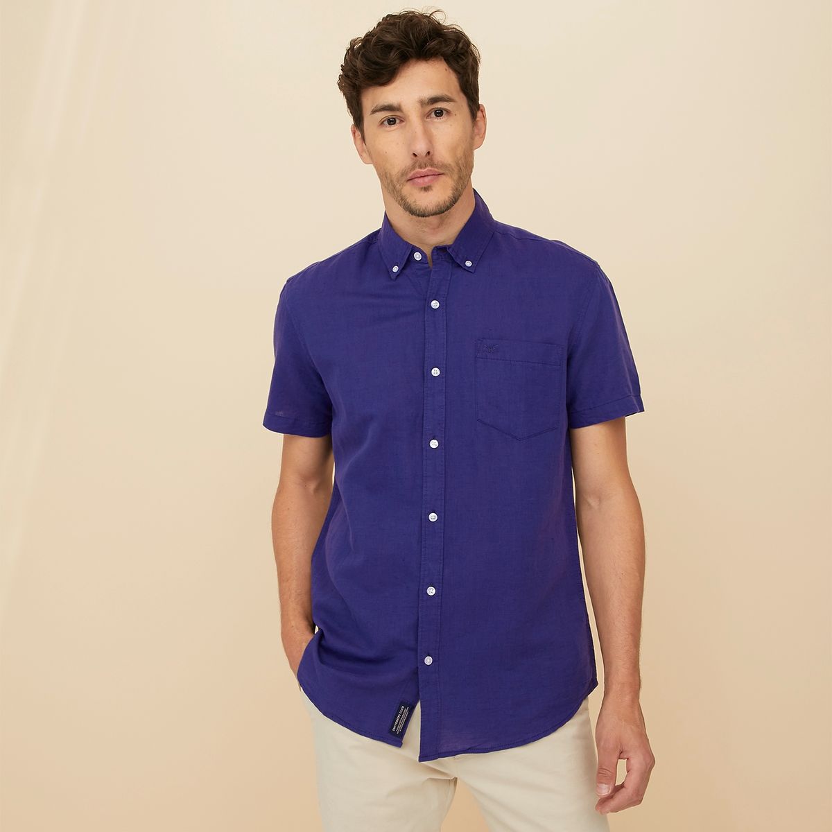 UNIVERSITY CLUB - Camisa Manga Corta Hombre