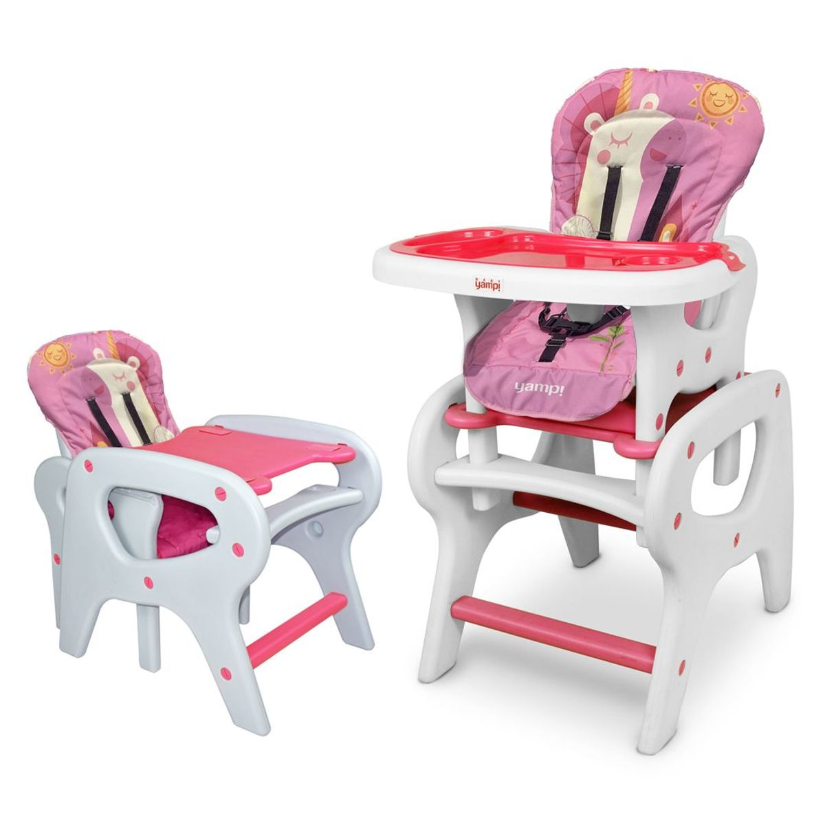 YAMP - Silla de Comer Bebe 2 en 1 Escritorio Barcelona