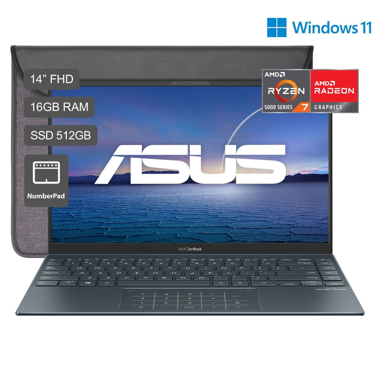 ASUS - ZenBook 14 UM425 Ryzen 7 14'' FHD 512GB SSD 16GB RAM