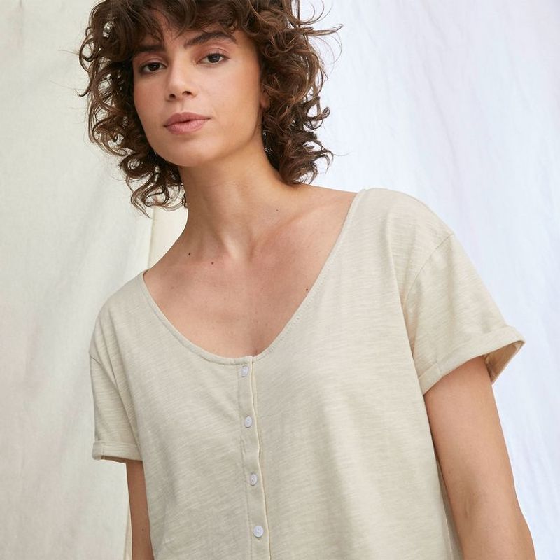 BASEMENT - Top Rib 100% Algodón Mujer Basement