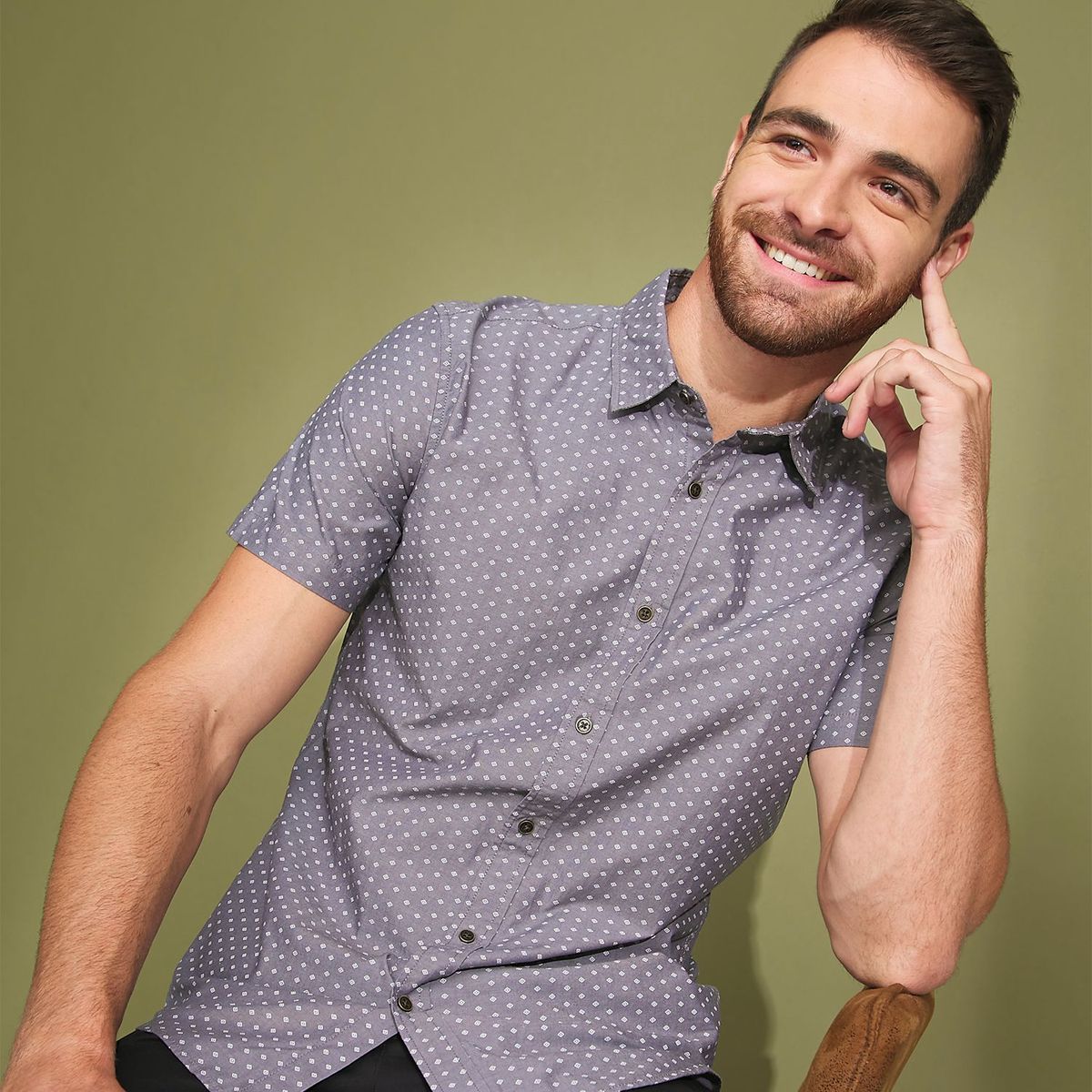 UNIVERSITY CLUB - Camisa Manga Corta Hombre