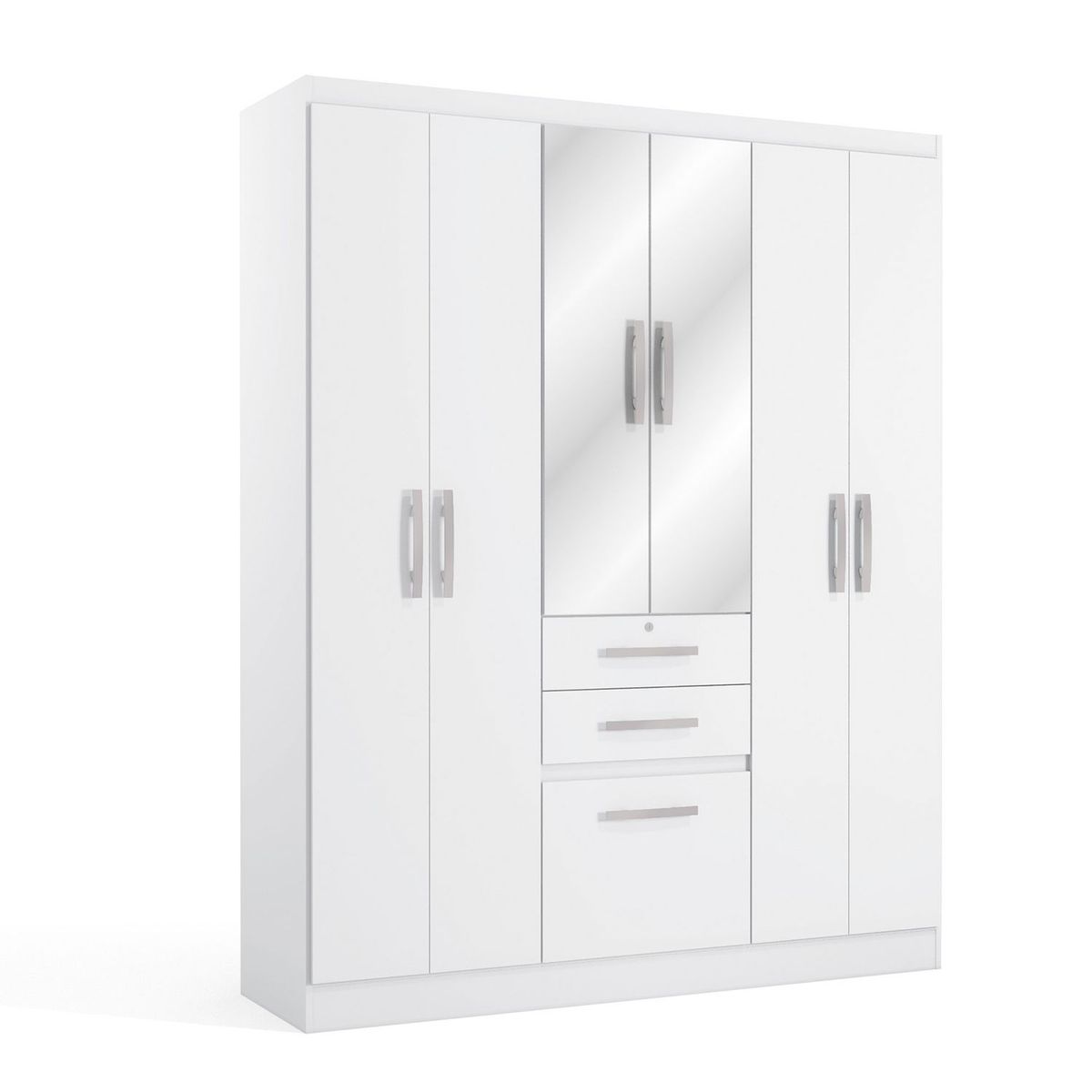 MICA - Ropero 7 Puertas 2 Cajones con Espejo