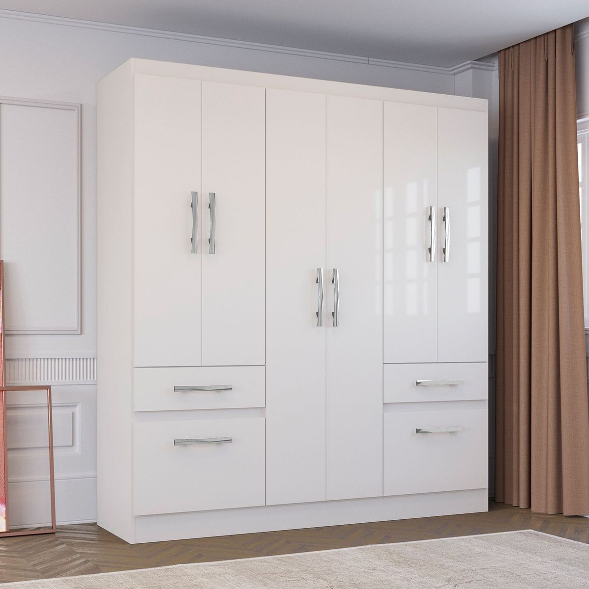 MICA - Ropero 8 Puertas 2 Cajones