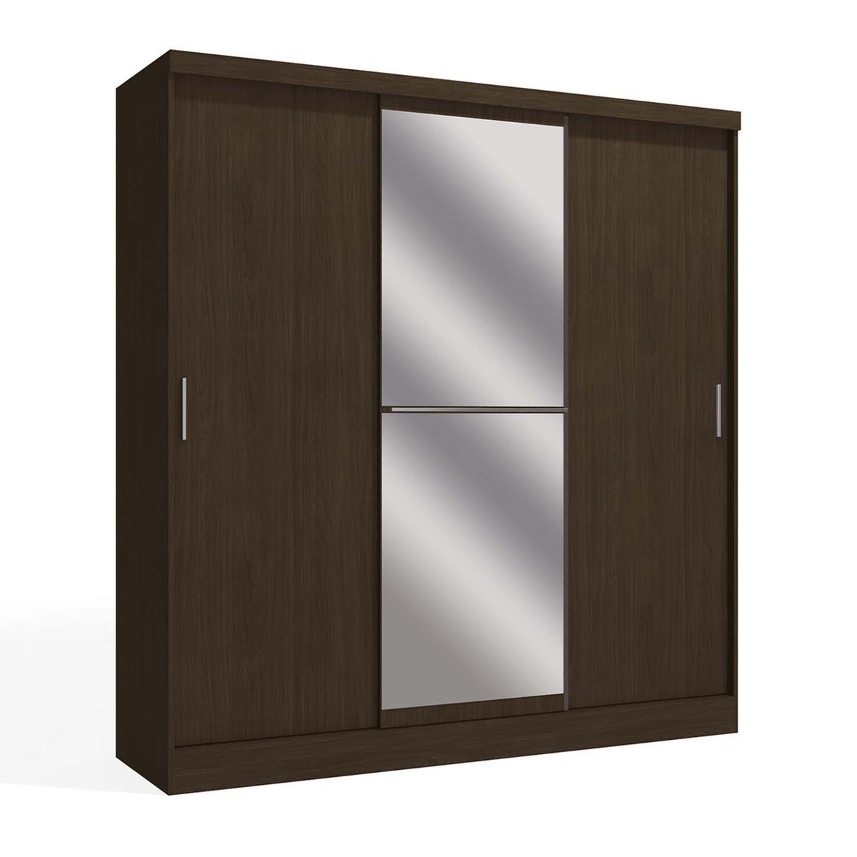 MICA - Ropero 3 Puertas 3 Cajones jacaranda