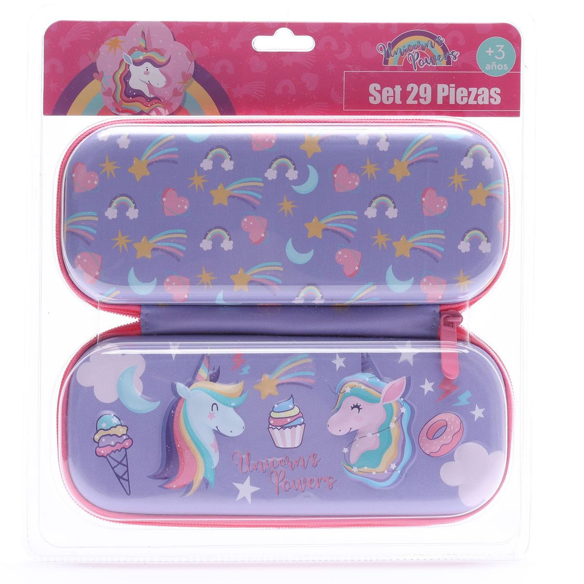 HOLLEY SKOOL - Set de Útiles Cartuchera 10 Piezas