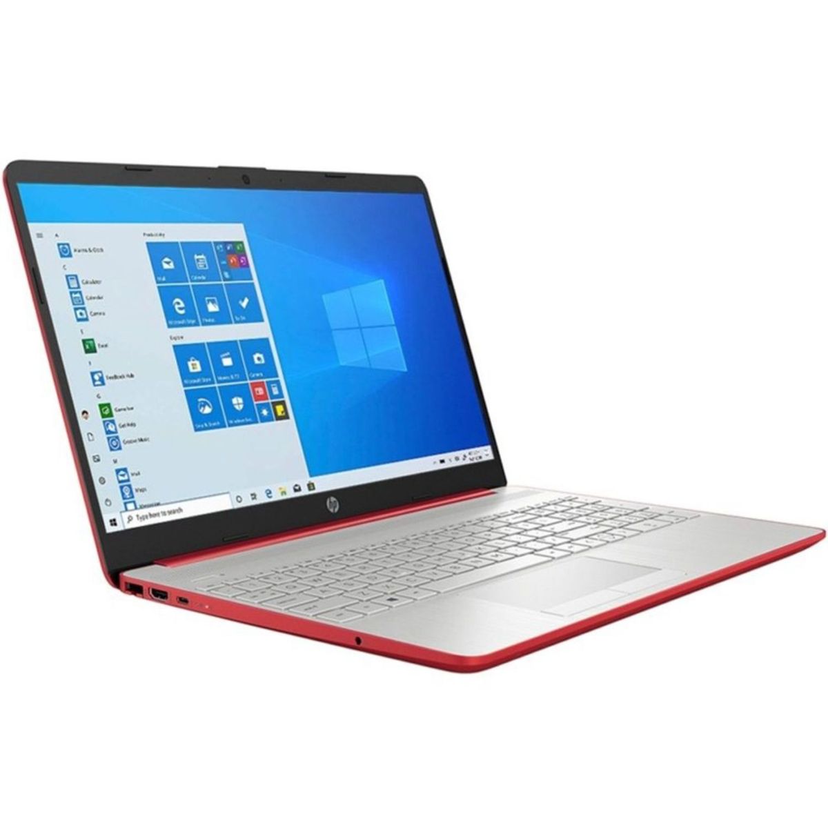 HP - Laptop HP 15-DW0083WM 15.6" Intel Pentium Gold 4GB 128GB SSD Rojo, Teclado en inglés