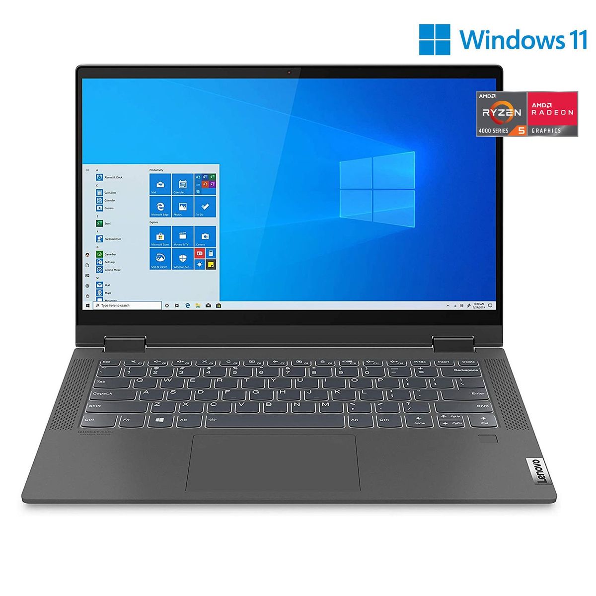 LENOVO - Laptop Lenovo IdeaPad Flex 5 2 en 1 14" Ryzen 5 16GB 256GB SSD con Lapiz Digital, Teclado en inglés