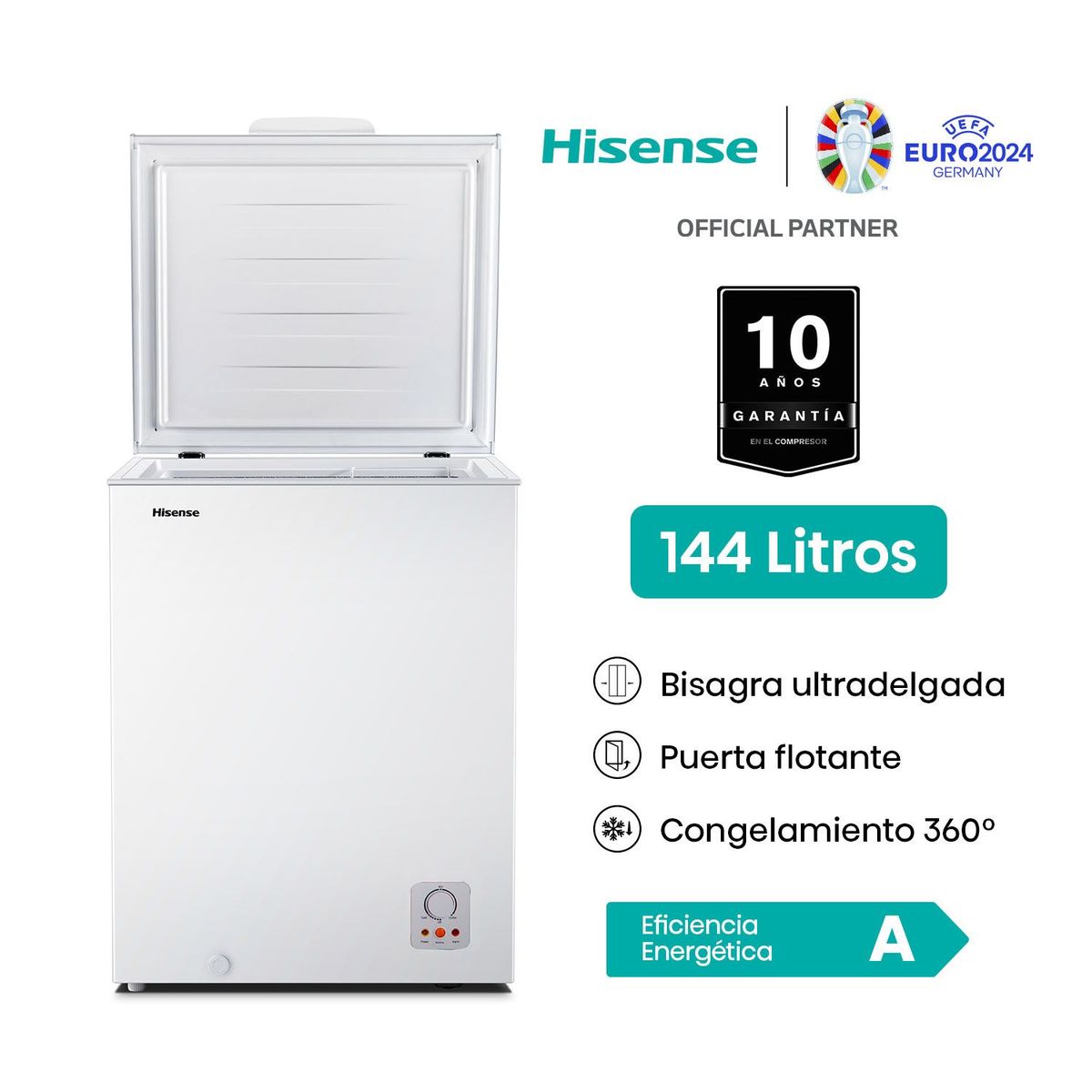 HISENSE - Congeladora 144 LT