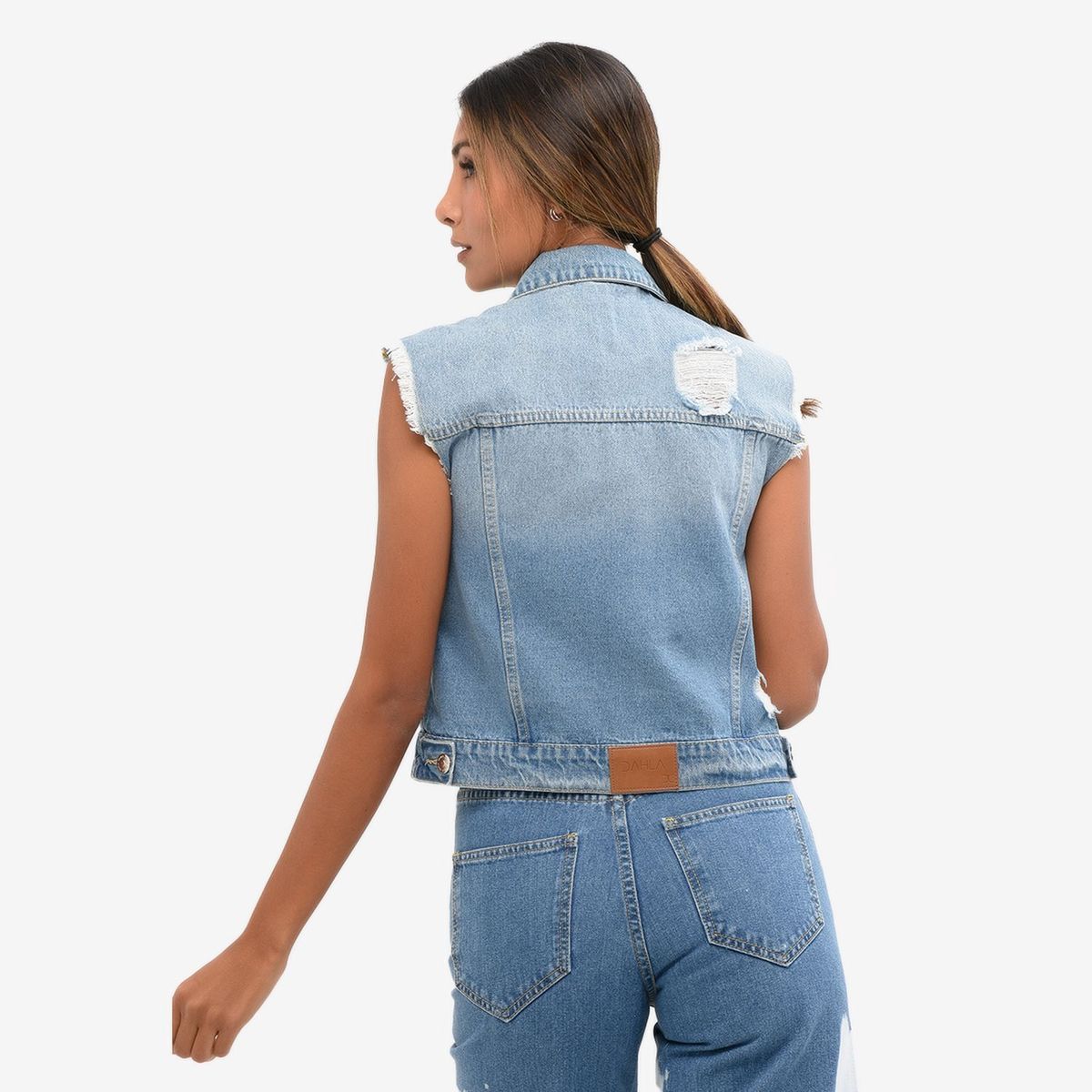 DAHLA - Chaleco Jean Mujer Dahla