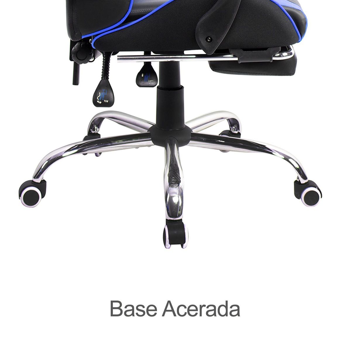 KUZLER - Silla Gamer con Masajeador Lumbar y Reposapies, Reclinable 150°