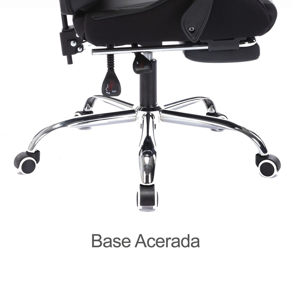 KUZLER - Silla Gamer con Masajeador Lumbar y Reposapies, Reclinable 150°