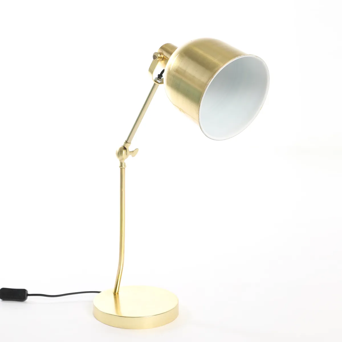 BASEMENT HOME - Lámpara de Mesa Dorada 40x25x25cm