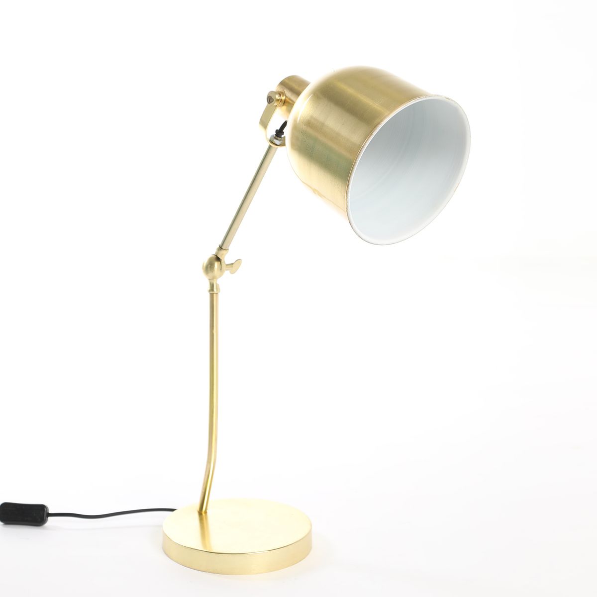 BASEMENT HOME - Lámpara de Mesa Dorada 40x25x25cm